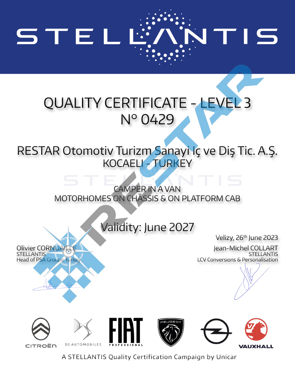 Üretim Uygunluk Belgesi